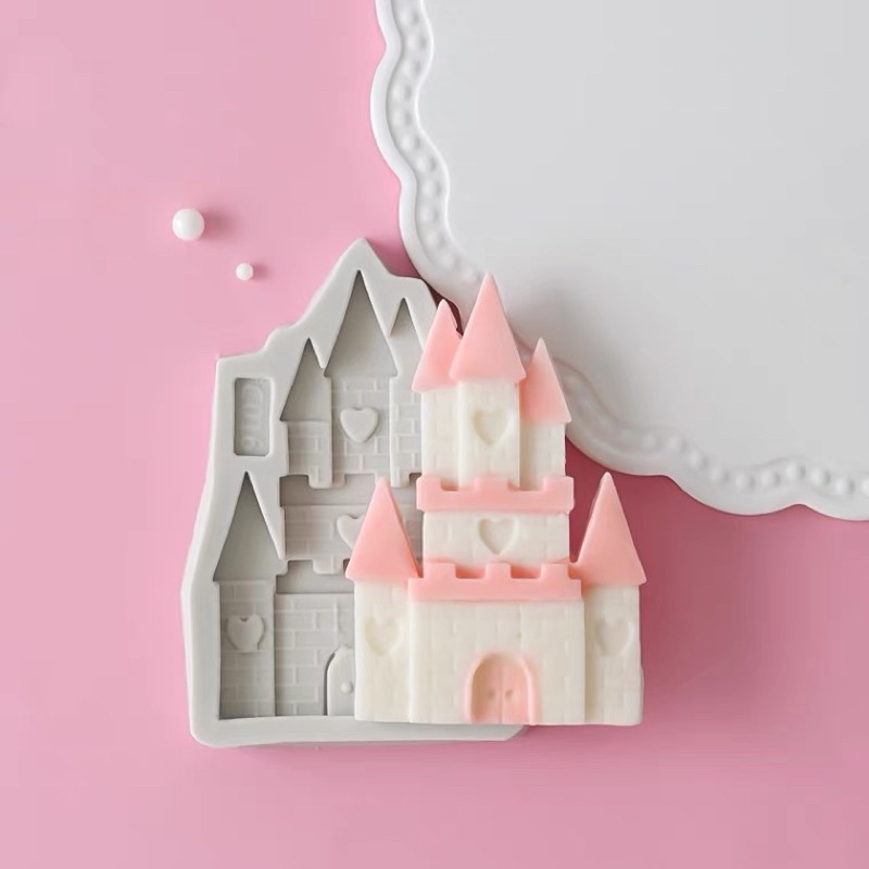 Khuôn silicone lâu đài nhỏ