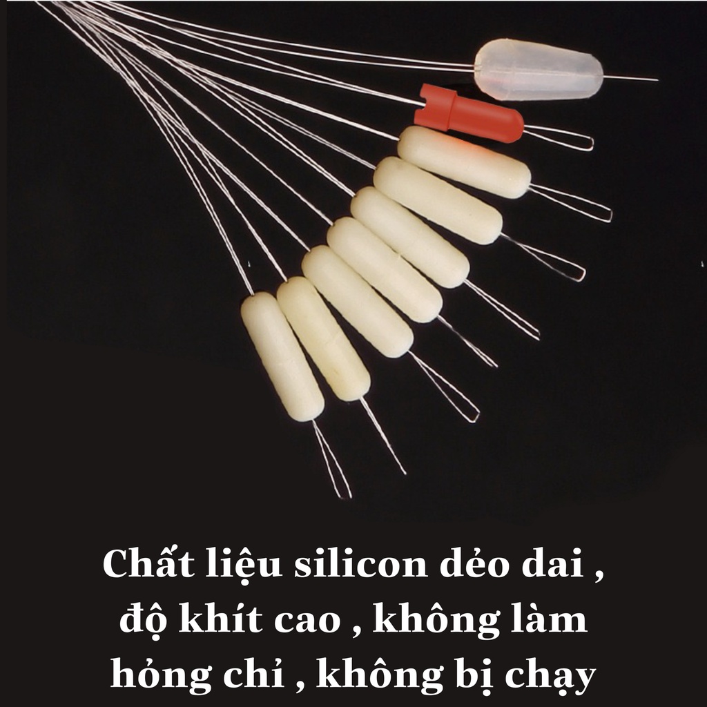 Gói Phụ Kiện Câu Đài Cao Cấp HUANFENG Chất Liệu Silicon Có 2 Màu Đặc Biệt