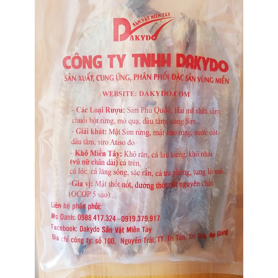 Khô cá mối biển loại nhất (vị mặn), 1kg, thương hiệu đặc sản Dakydo (An Giang), ăn là ghiền.