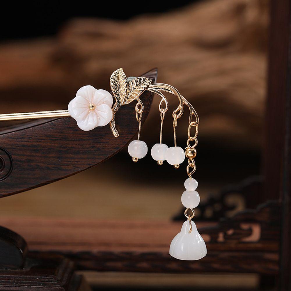 Trâm Cài Tóc Cô Dâu Phong Cách Trung Hoa Back2Li|Cài Tóc Đính Hoa Tua Rua Nhiều Màu Sắc Phong Cách Cổ Điển