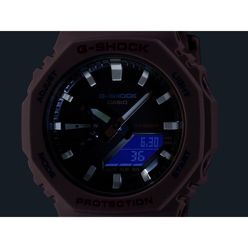 Đồng hồ nam/nữ Casio G-Shock GMA-S2100 / GMA-S2100WT-7A1 chống va đập, chống nước 200m, hàng chính hãng bảo hành 05 năm