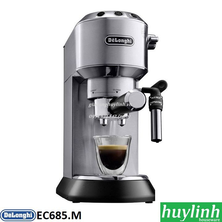 [Mã ELHAMS5 giảm 6% đơn 300K] Máy pha cà phê Delonghi EC685.M - Hàng chính hãng