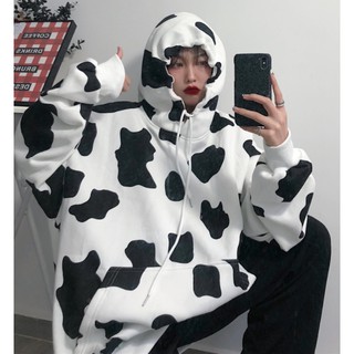 Áo hoodie thu đông nữ bò sữa nỉ lót nhung hai màu trắng xám chất đẹp (sẵn xl nỉ bông)