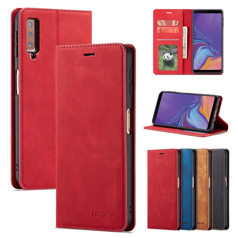 Sang Trọng Bao Da Điện Thoại Nắp Lật Từ Tính Có Ngăn Đựng Thẻ Phong Cách Vintage Cho Iphone 5 5s 6 6s 7 8 Plus Se2 X Xr Xs Max Ốp