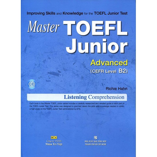 Sách - Master TOEFL Junior Cefr Level Advanced B2 (Kèm CD)