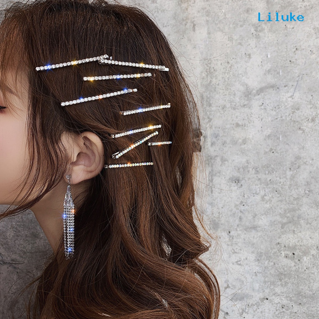 Kẹp Tóc Đính Đá Lấp Lánh Thời Trang Cho Nữ