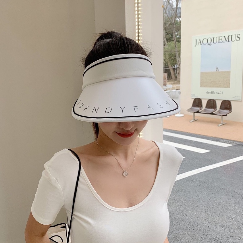 Mũ rộng vành nữ HALA nón cói nữ nữa đầu đi biển mùa hè chống nắng năng động cá tính