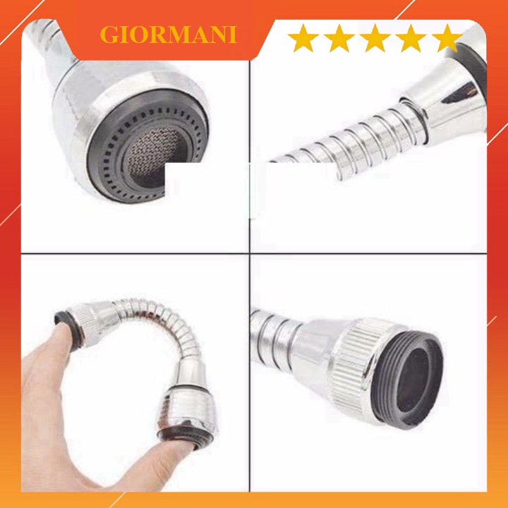 Combo 2 đầu vòi rửa tăng áp 360 độ dài, ngắn DV01-DV02