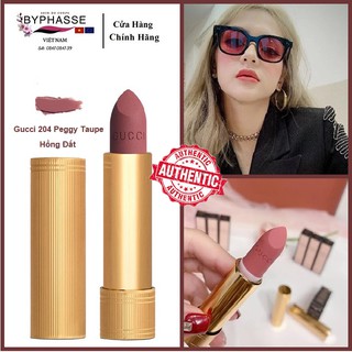 Son Gucci Màu 204 Peggy Taupe Matte Hồng Đất