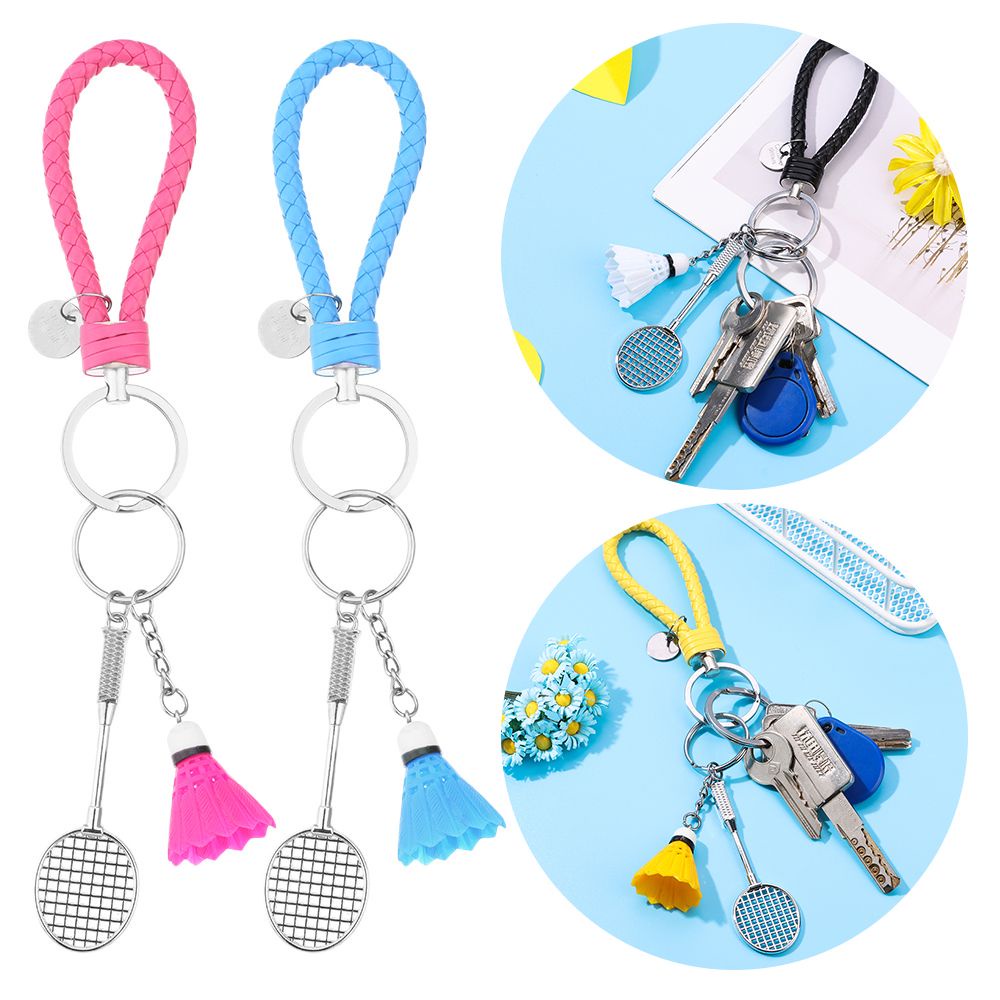 👒OSIER🍂 Cute Keychain Sports Ball Badminton Key Chains Gift Creative Pendant Handbag Car Key Keyring