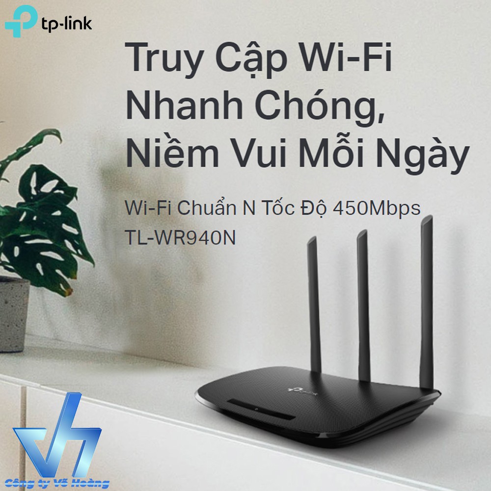 BỘ PHÁT WIFI TP-LINK TL-WR940N (Đen)