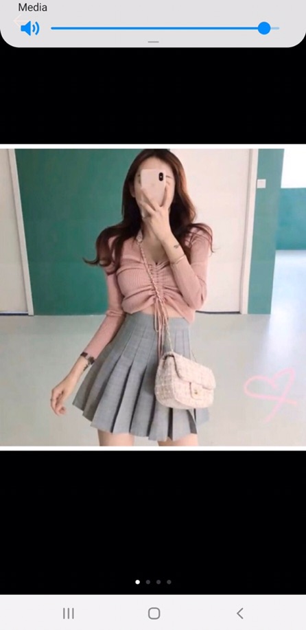 Áo croptop len tăm DÂY RÚT NGỰC tay dài