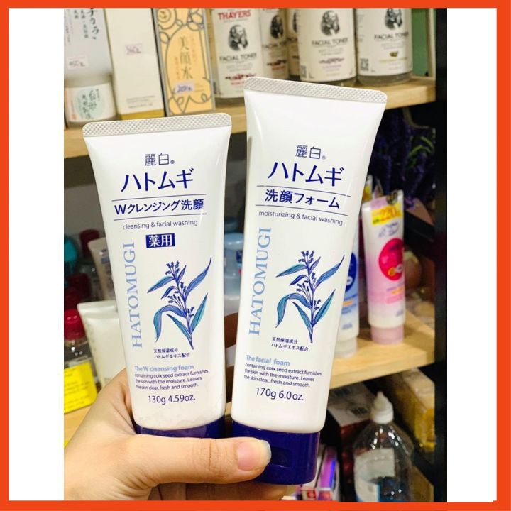 Sữa rửa mặt Hatomugi hạt ý dĩ  130g và 170g Nhật bản