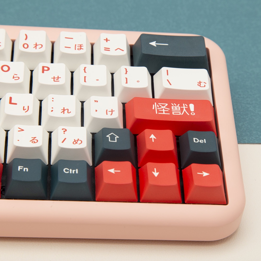 140 Phím Kaiju Keycaps Cherry Profile Anime PBT DYE SUB Bàn phím cơ học Keycap