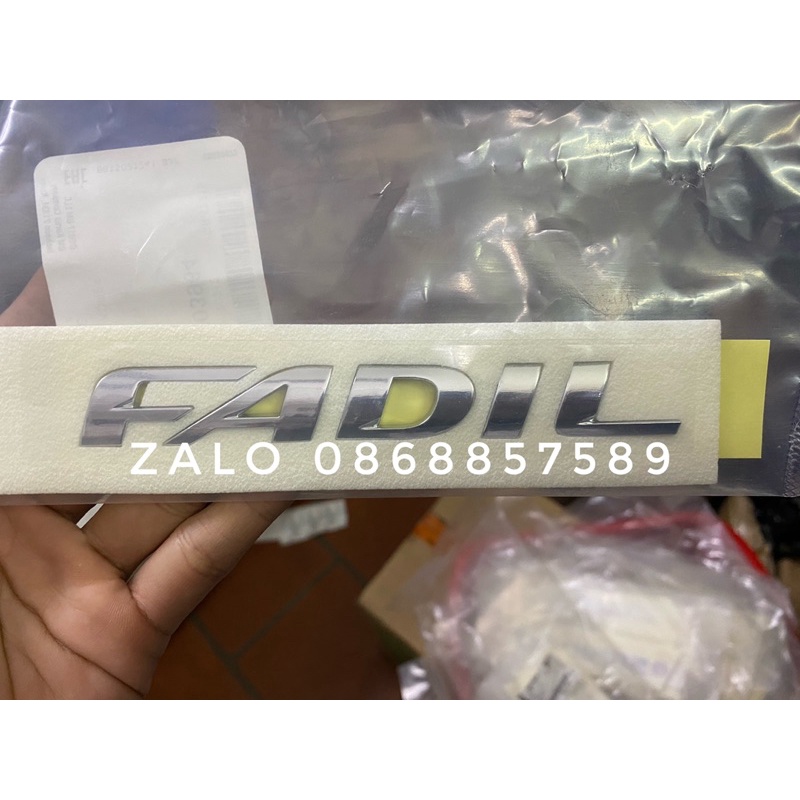 Chữ FADIL dán sau xe hàng xịn Gm