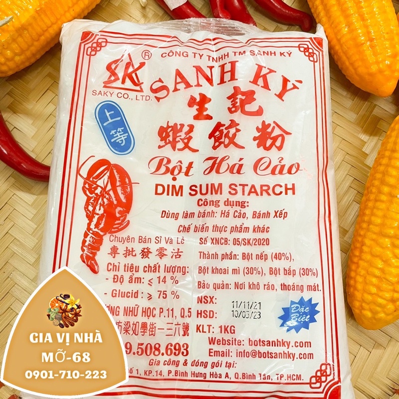 BỘT HÁ CẢO SANH KÝ GÓI 500GR-1KG