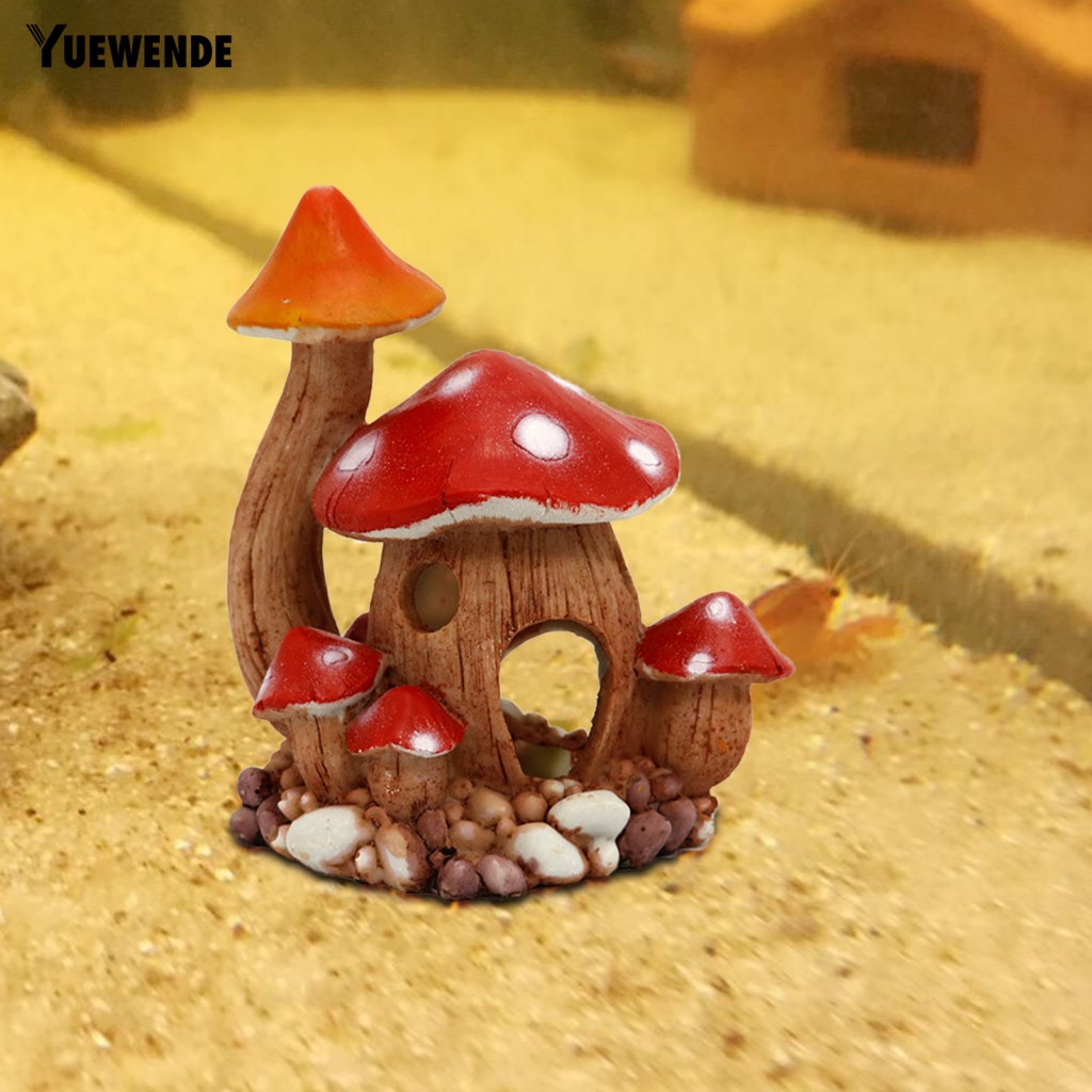 Ngôi Nhà Nấm Dùng Trang Trí Bể Cá Độc Đáo