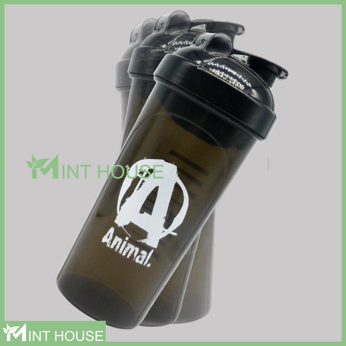 Bình đựng nước tập gym, bình lắc thể thao Shaker Bottle Animal BPI Arnold