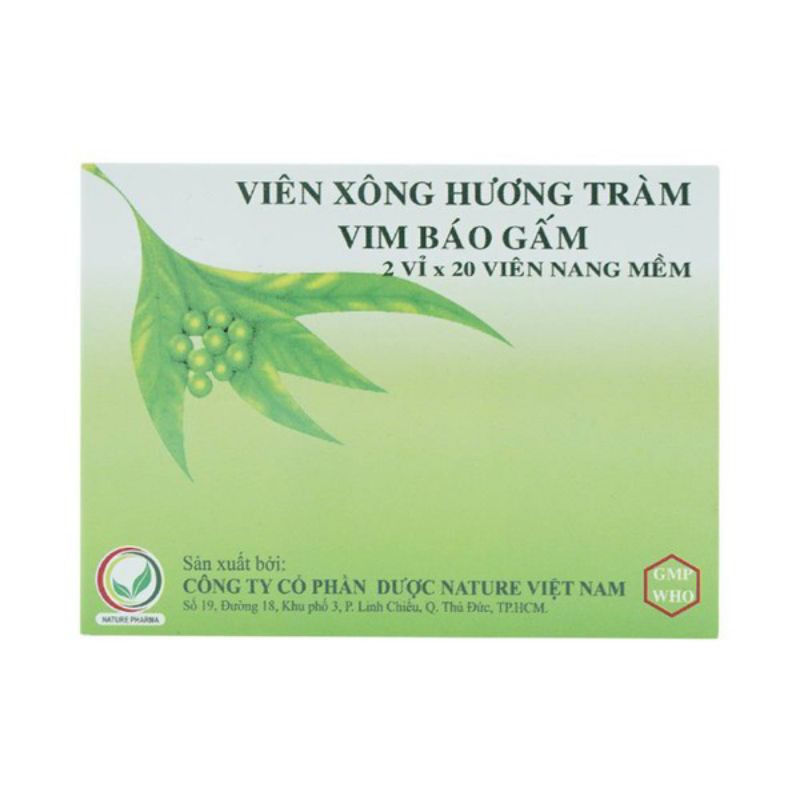 Viên xông hương tràm vim báo gấm