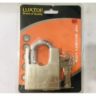 Ổ khoá chống cắt LUXTOP 60mm | cốt trong thau, chìa chống cắt