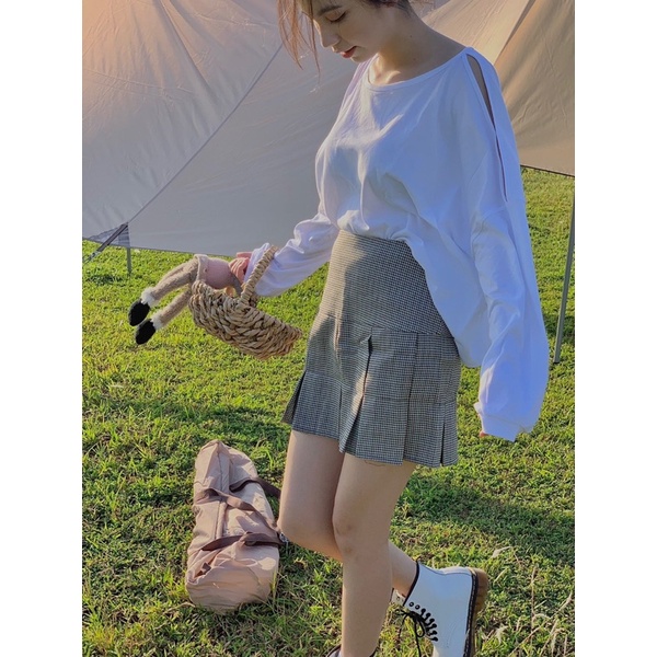 Áo thun trơn hở vai TKP84 1994closet