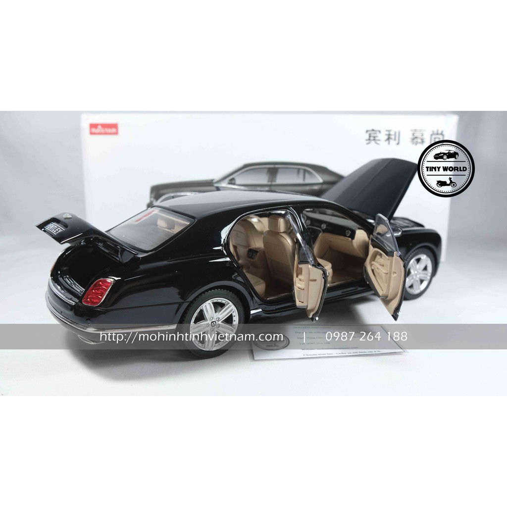 BENTLEY MULSANNE (ĐEN) 1:18 RASTAR