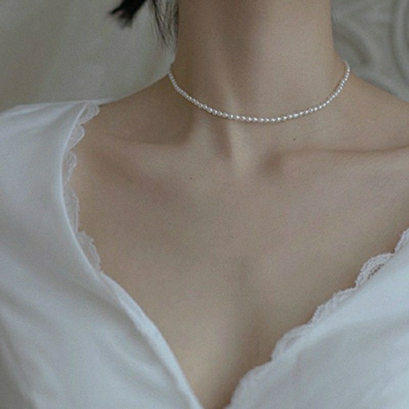 Vòng cổ hạt châu phong cách Hàn Quốc sang trọng nữ tính