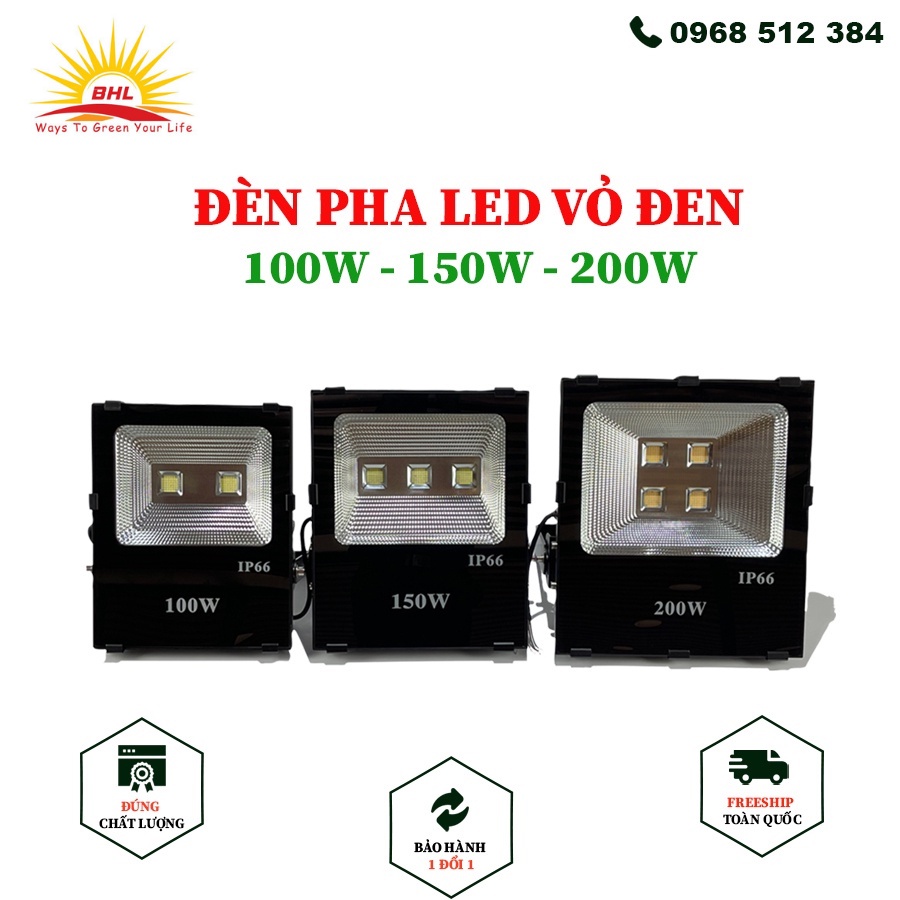 ĐÈN PHA LED 100W - 150W - 200W VỎ ĐÈN DÀY