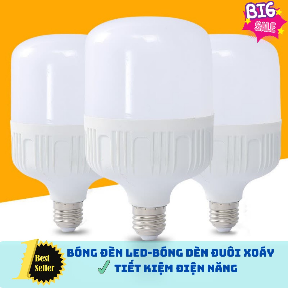 Bóng đèn Led 50W cao cấp, bóng đèn đuôi xoáy siêu tiết kiệm điện năng ATILA SHOP