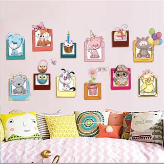 Decal dán tương hình thú dễ thương