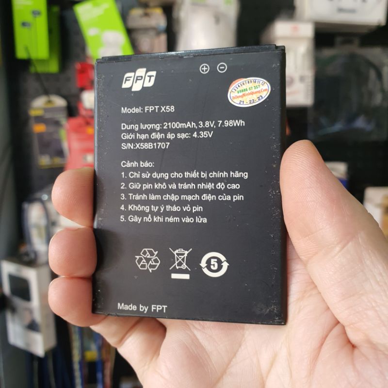 Pin FPT X58 zin bốc máy