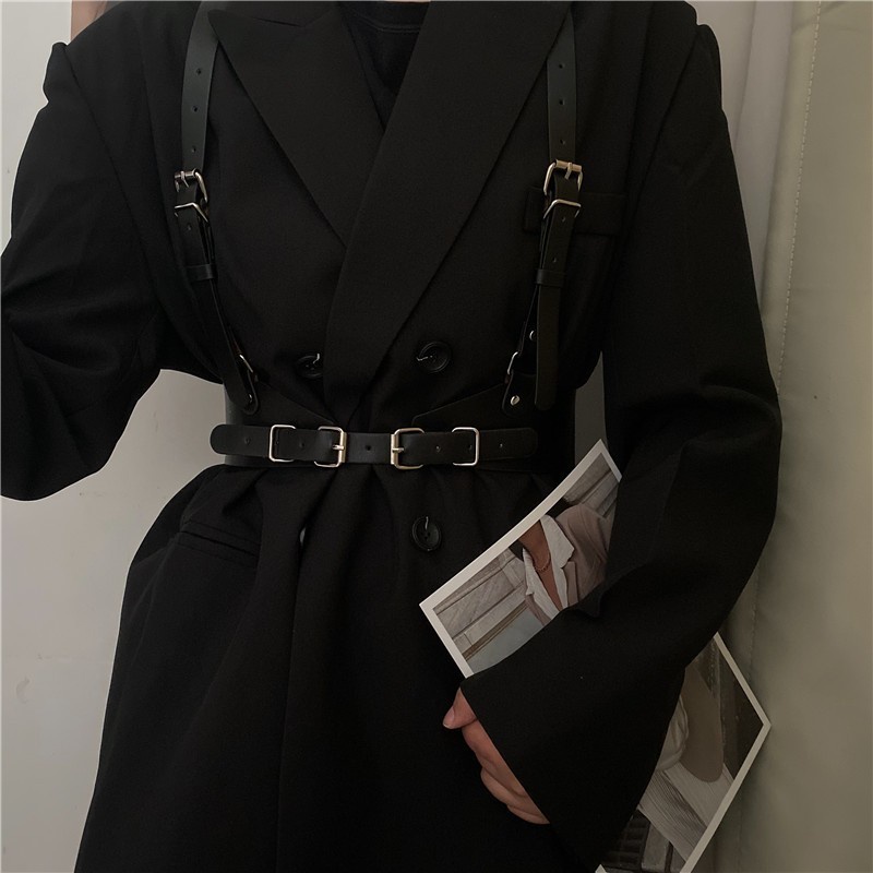 Dây nịt 19598 trang trí phong cách punk đường phố