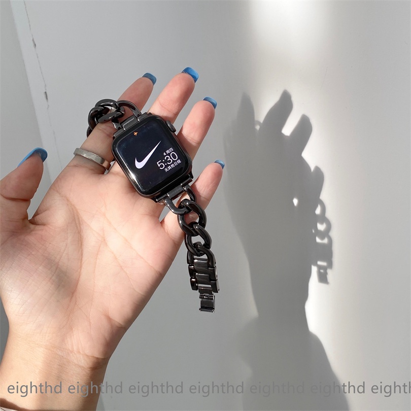 Dây Đeo Bằng Kim Loại Cho Đồng Hồ Thông Minh Smart Watches Series 7 6 SE 5 4 3 2 1 41mm 45mm 44mm 42mm 40mm 38mm