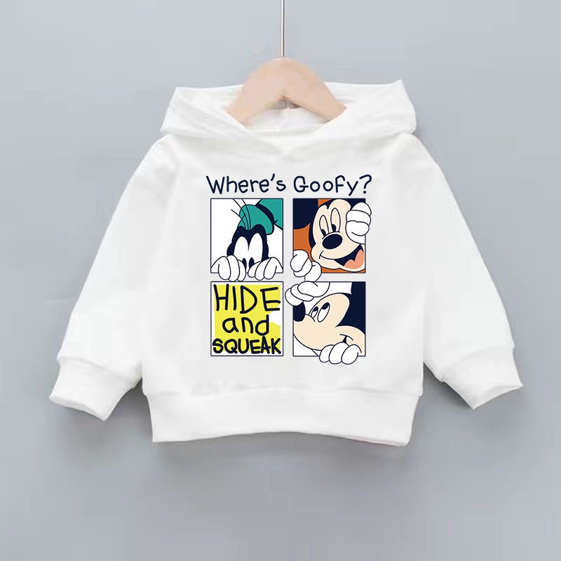 Áo hoodies hoạt hình xinh xắn dành cho bé