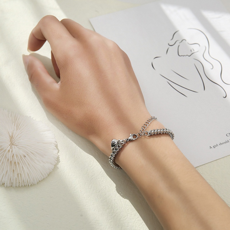 1 Cặp Vòng Tay Tình Bạn Mặt Trái Tim Cho Cặp Đôi