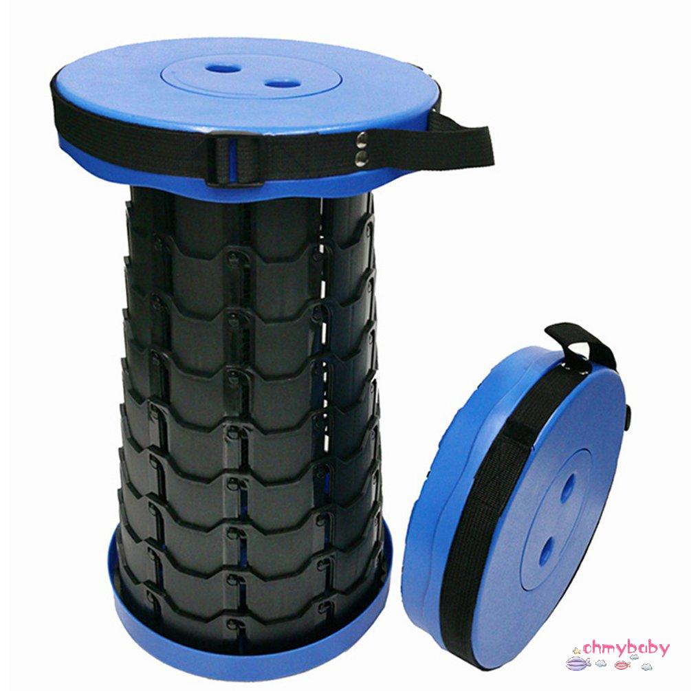 【OMB】 Retractable Foldable Chair Light Weight Strong Adjustable Plastic Stool