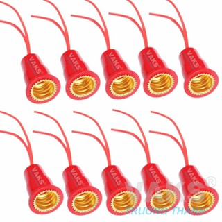 10 cái đuôi đèn E12 dùng cho bóng trái ớt - dạng nối dài