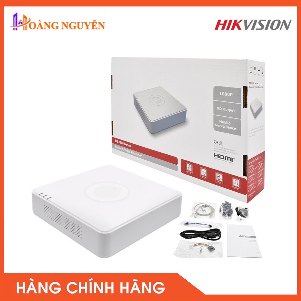 [NHÀ PHÂN PHỐI] Đầu ghi IP 4 kênh Hikvision DS-7104NI-Q1/4P chuẩn H.265+