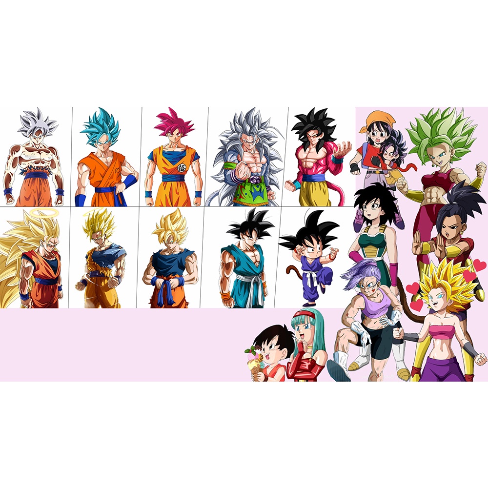 Poster A4 dán tường Anime, decal 21x30 trang trí có keo Dragon Ball Super Wallpapers (3), nhận in theo yêu cầu
