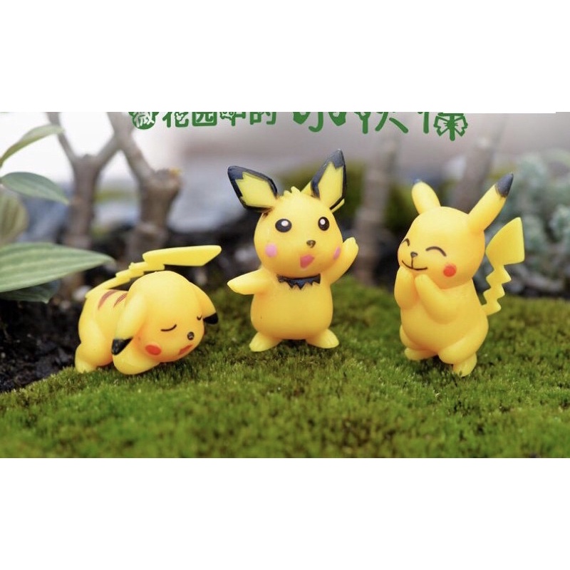 Tiểu Cảnh Pikachu Vàng Ngộ Nghĩnh | Phụ Kiện Trang Trí Tiểu Cảnh Terarium, Sen Đá