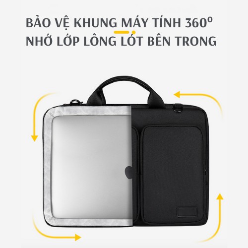 Túi chống sốc Laptop / Macbook cao cấp 13,3 14 15,6 inch None - Bảo Hành 1 Năm - Đựng Bao Da Nam Nữ - 2020