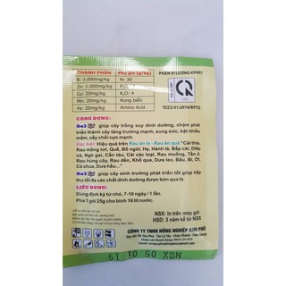 Phân bón lá Ga3 Vọt - Gói 25g