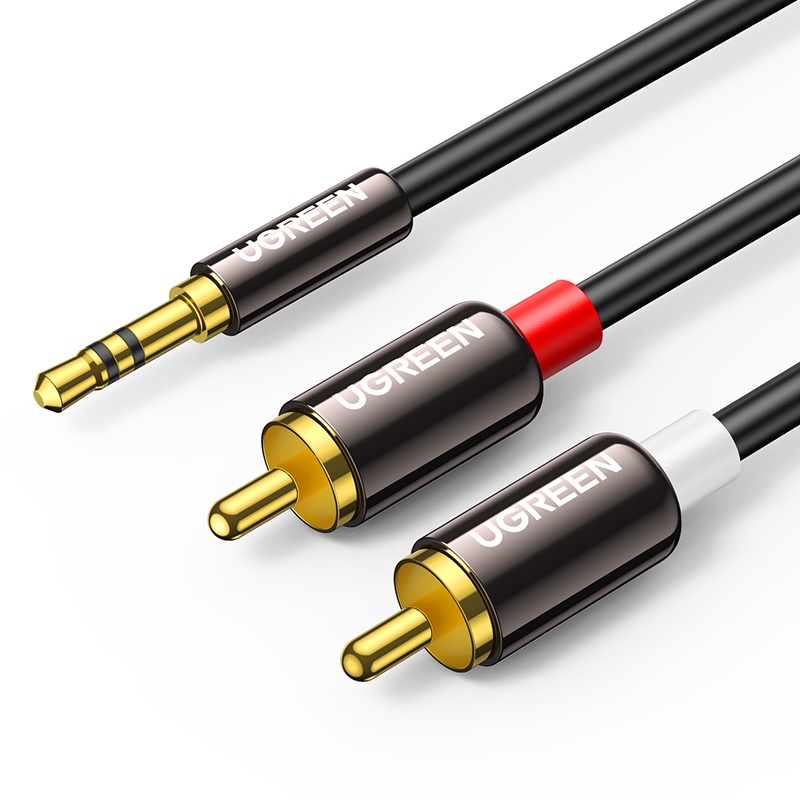 Cáp âm thanh Ugreen chuyển đổi 3.5mm sang 2rca chuyên dụng