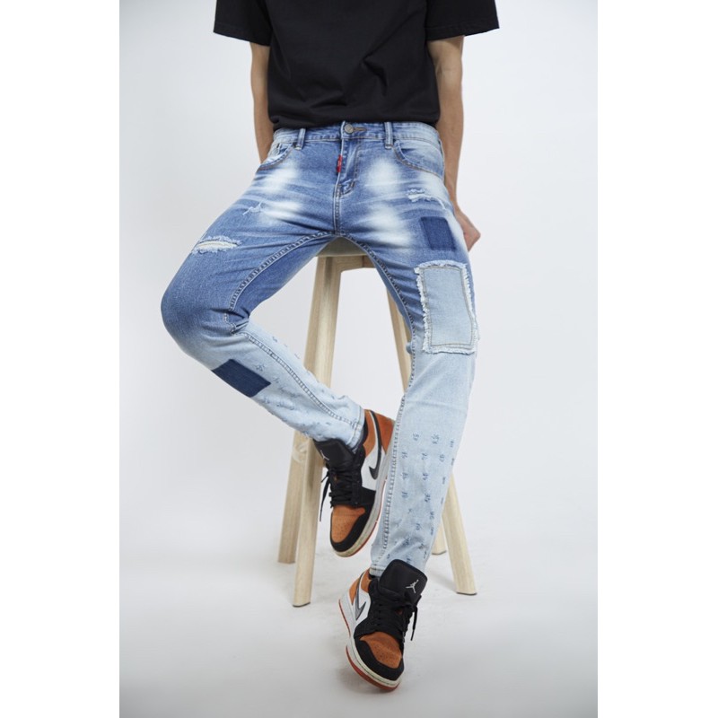 [⚡Tặng quà⚡] Quần Jean Nam Cao Cấp dáng skinny wash phong cách | BigBuy360 - bigbuy360.vn