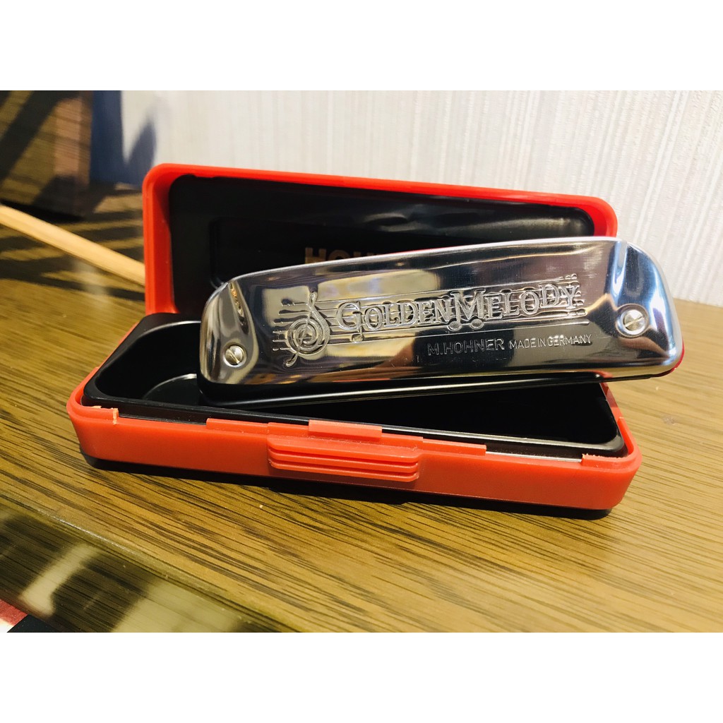 Kèn harmonica Diatonic Hohner Golden Melody ( Full Tone, Key A, Bb, C, D ,E, F, G ) Nhập khẩu Đức - Phân phối Sol.G