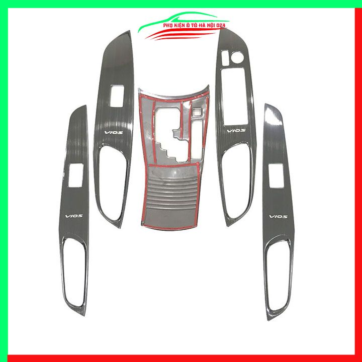 Ốp nội thất cho xe ô tô Vios 2019-2023 vân Titan bảo vệ chống trầy xước và làm đẹp xe