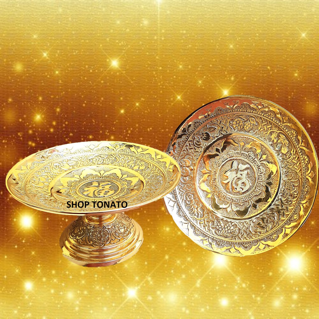DĨA TRÁI CÂY BẰNG ĐỒNG HQ1 ĐƯỜNG KÍNH 17CM