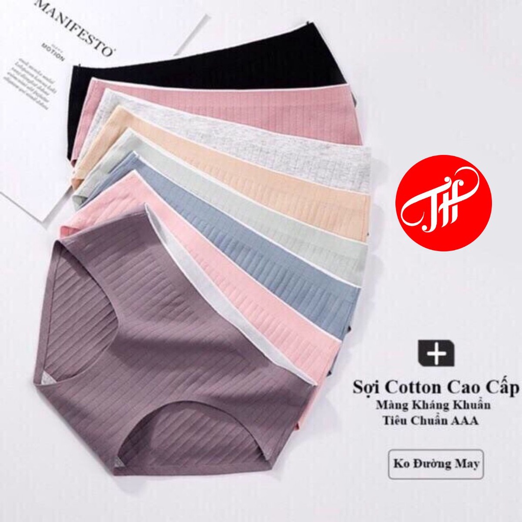 QUẦN LÓT COTTON KHÁNG KHUẨN KHÔNG ĐƯỜNG MAY