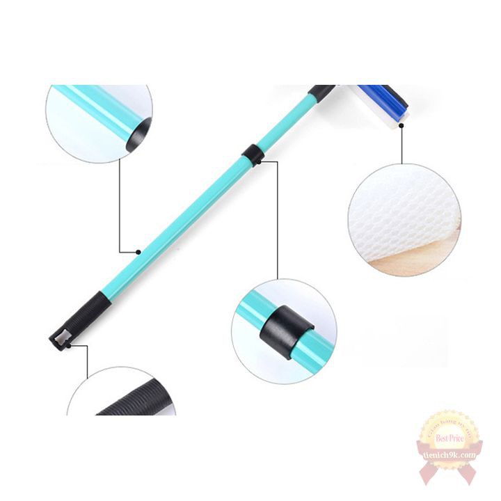 Cái lau kính thu gọn cán dài siêu sạch siêu bền