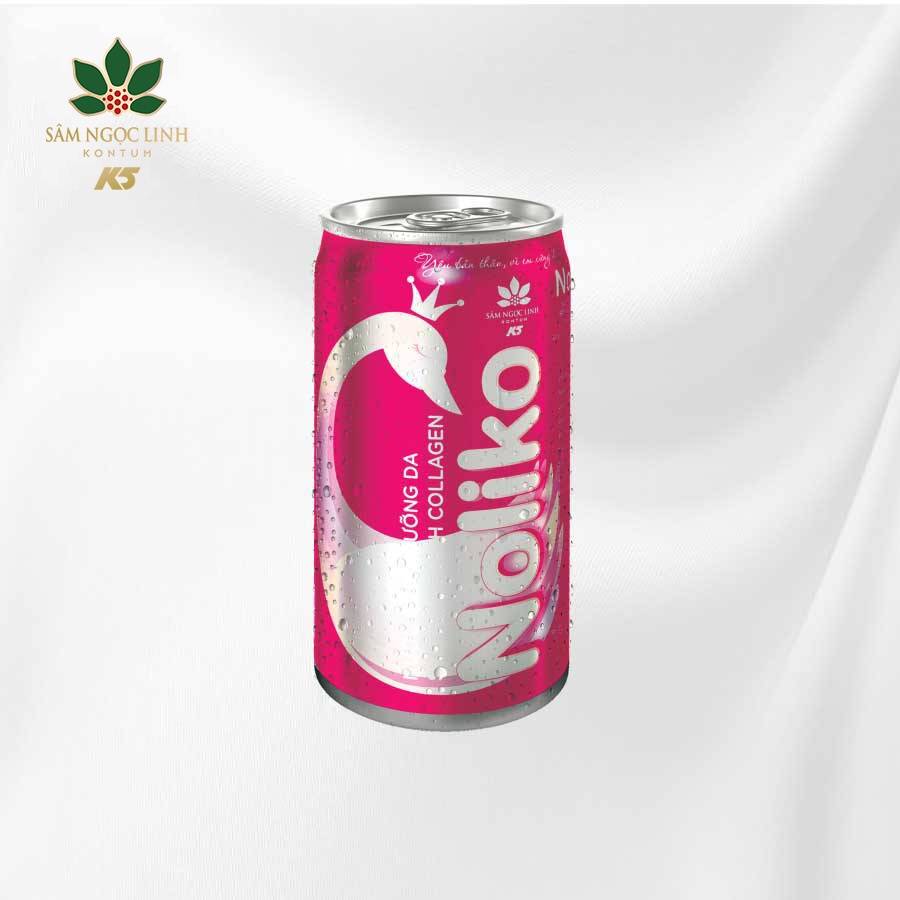 Nước Uống Collagen Sâm Ngọc Linh Noliko Dưỡng Da Thùng 24 Lon